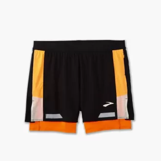 Short 2 en 1 Brooks Run Visible 5&Prime; 2.0