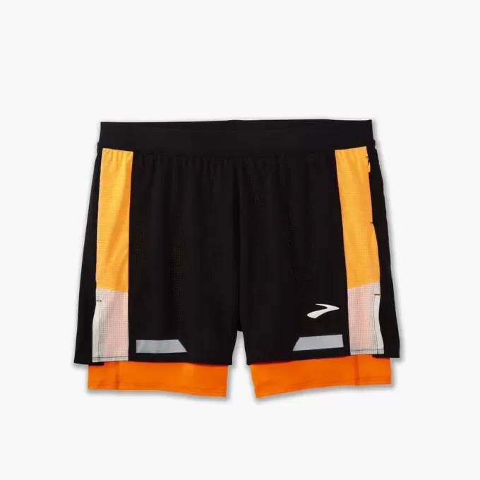 Short 2 en 1 Brooks Run Visible 5&Prime; 2.0