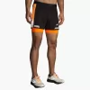 Short 2 en 1 Brooks Run Visible 5&Prime; 2.0