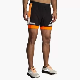 Short 2 en 1 Brooks Run Visible 5&Prime; 2.0