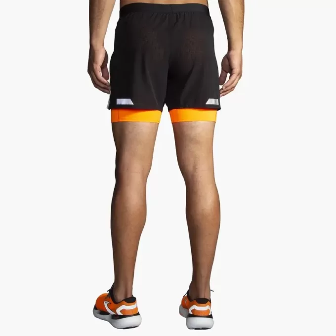 Short 2 en 1 Brooks Run Visible 5&Prime; 2.0