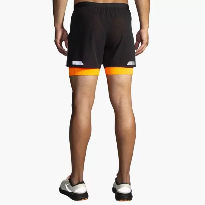 Short 2 en 1 Brooks Run Visible 5&Prime; 2.0